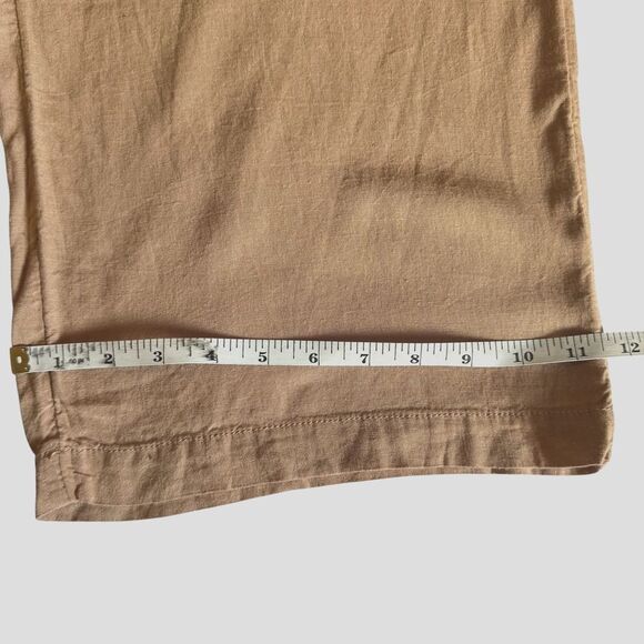 URBAN OUTFITTERS Women's Size 6 Viscose/Linen Blend Trousers Light Taupe Neutral - Picture 6 of 8
